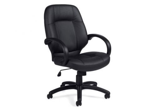 Black Leather Luxhide Executive Chair