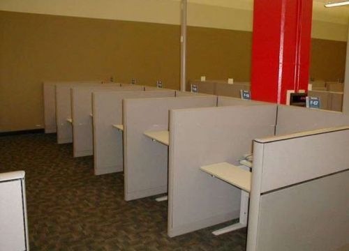 cubicles -ALLSTEEL OFFICE CUBICLES &amp; WORK STATION  with Desk / 12 cubicles