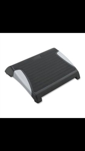 Safco 2120BL RestEase Footrest, Adjustable, 15-1/2&#034;x13-3/4&#034;x3-1/4&#034;, Black/Silver