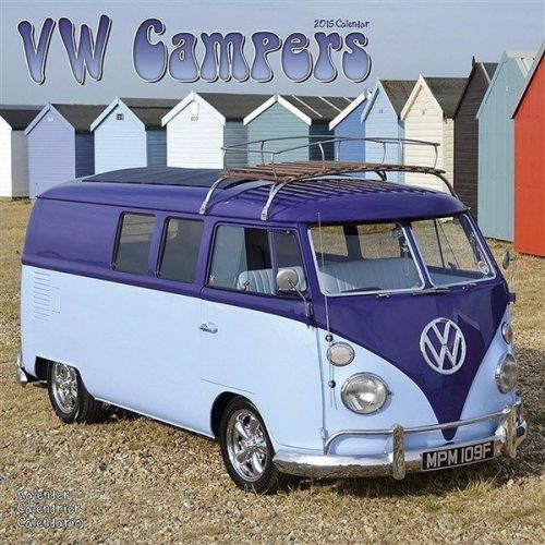 NEW 2015 VW Campers Wall Calendar by Avonside- Free Priority Shipping!
