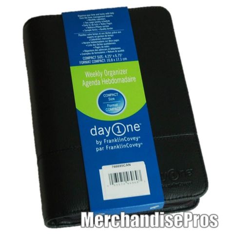 FRANKLIN COVEY DAYONE COMPACT WEEKLY AGENDA ORGANIZER WITH ZIP-AROUND CLOSURE