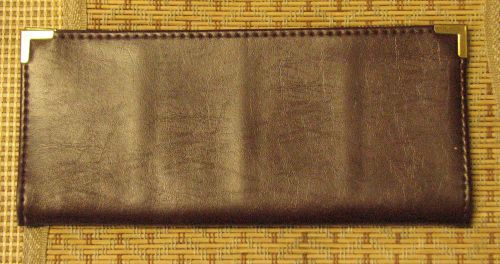 Cambridge brown leather 96 business card holder, office supplies, personal plan
