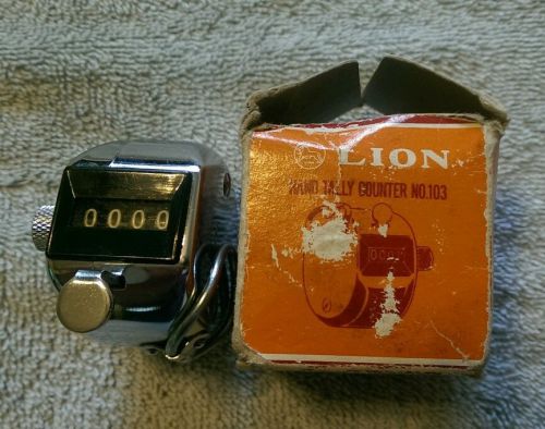 Vintage Lion Office Products Hand Tally Counter 103 With Box