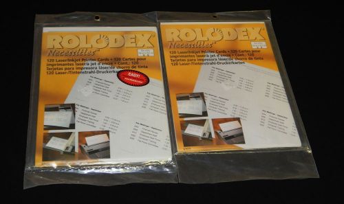 Rolodex Necessities 67625 - 240 Laser Inkjet Printer Cards  New