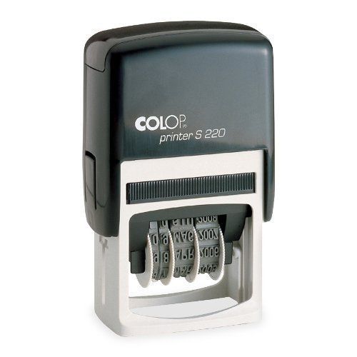 Cosco Printer S 200 Self-inking Date Stamp - Date Stamp - Black (COS010129)