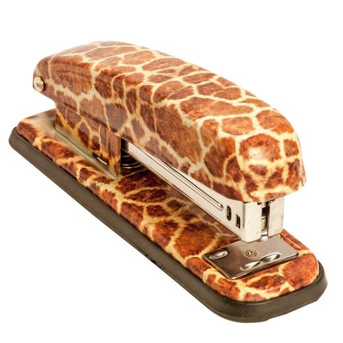 Womens Acrylic Giraffe Exotic Safari Animal Print Utility Office Work Stapler