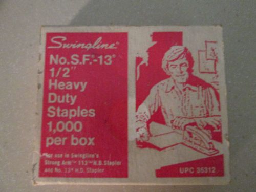 Partial Box Vintage Swingline 1000 Heavy Duty Staples SF- 13  1/2&#034;