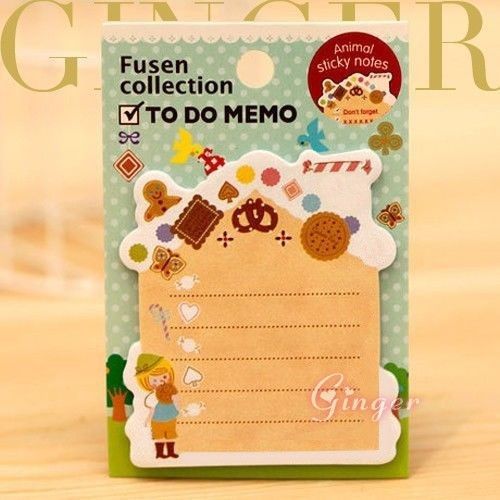 Candy House Type - Post It Bookmark Marker Memo Flags Pads Sticky Notes AC304