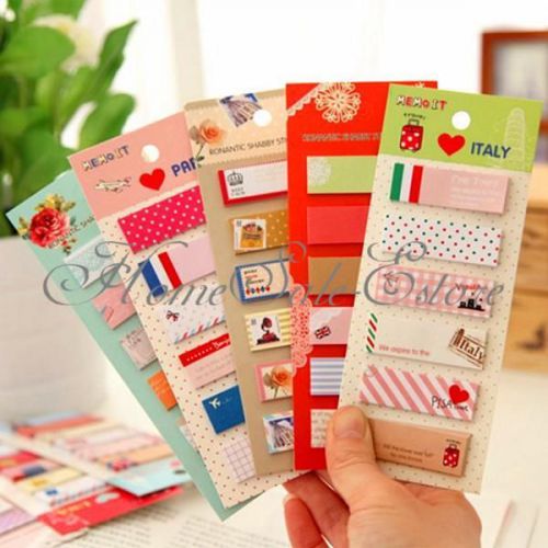 Lovely Post Bookmark Writing Marker It Memo Flags Index Notepad Tab Sticky Notes