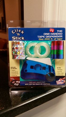 Click &#039;n Stick The One Handed Tape Dispenser-&#034;As Seen on TV&#034;-FREE SHIPPING