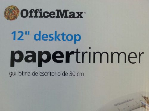 OfficeMax 12&#034; Desktop Guillotine Paper Trimmer