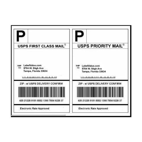 200 shipping labels half page self adhesive white blank for laser inkjet printer for sale