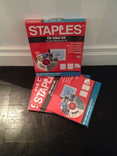Three Staples CD Label Kit Packs!