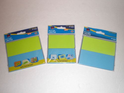 AVERY 22022 REMOVABLE LABEL PAD 2X4&#034; LOT OF 3 PACKS ( 240 LABELS )