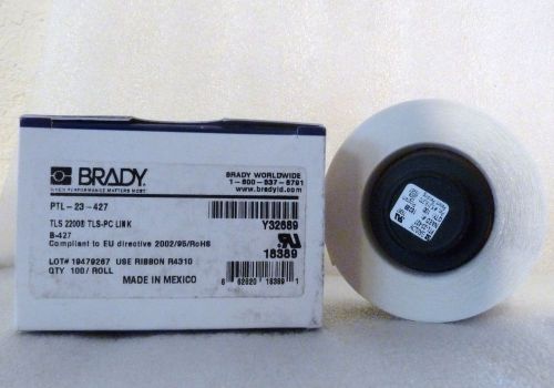 One roll new brady ptl-23-427 link labels for tls2200 tls-pc printers 18389 for sale