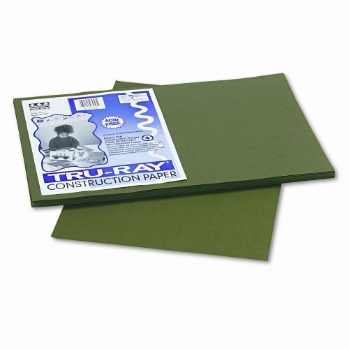 Tru-Ray Construction Paper, Sulphite, 12 x 18, Dark Green, 50 Sheets Set of 4