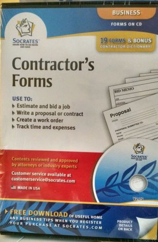 Contractor&#039;s Forms Multimedia CD – June 1, 2005 by Socrates Media