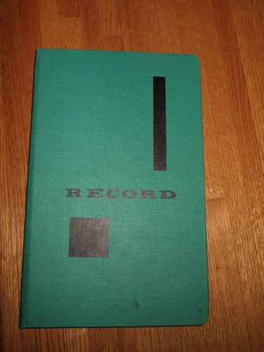 record blank book national columnar book 300 pages vintage hudsons 50s 60s USA