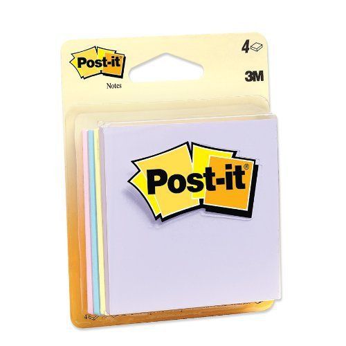 Post-it Canary Note - 3&#034; X 3&#034; - Assorted - 4 / Pack (MMM5401)