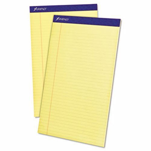 Ampad Evidence Perf Top, Legal, Canary, 12 50-Sheet Pads per Pack (TOP20230)