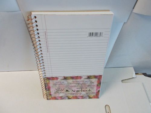 Six Wirebound Notebooks. Ampad. 9-1/2&#034; x 6&#034;. Narrow ruled on front, Quad ruled o