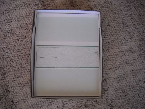 3/4 Box of Blank Green Tinted Computer Checks for Personal or Business