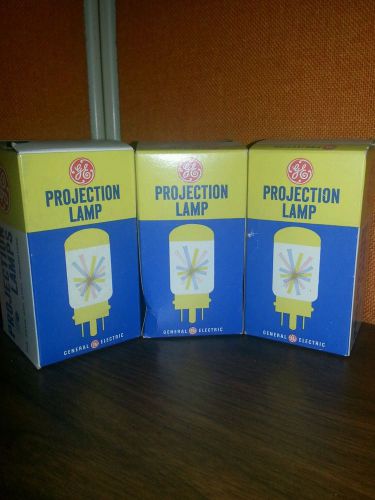 Three GE DLR 16mm Film Projector Lamp Bulb - DKM compatible 21.5v 250w