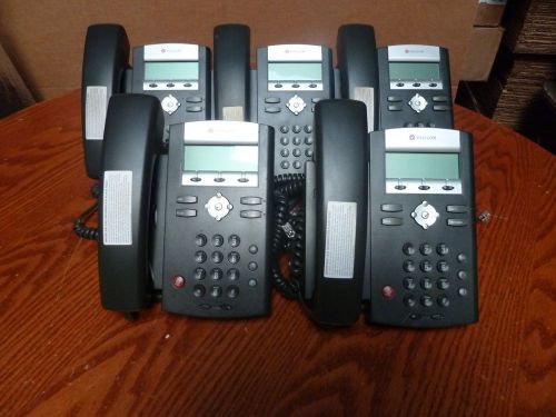 FIVE (5) polycom digital telephones SoundPoint IP331 IP 331 2201-12365-001