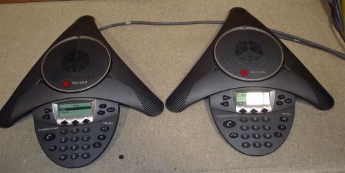 Lot of 2 POLYCOM IP 6000 SOUNDSTATION CONFERENCE PHONE 2201-15600-001 Tested!