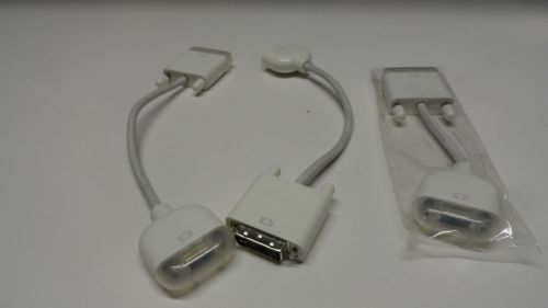 ZZ5: Lot of 3 Genuine Apple DVI to VGA Monitor Display Adapter 2 diff sizes