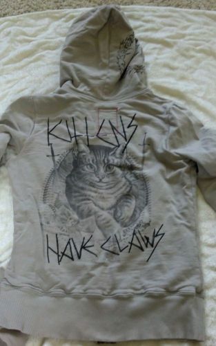 Morphine Generation HOODIE &#034;Kittens Have Claws&#034; S. jacket thermal shirt punk emo