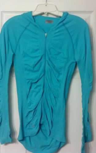 Athleta AQUA Shimmer Hoodie/Jacket ~ Small 4/6/8 yoga shirt top coat base layer