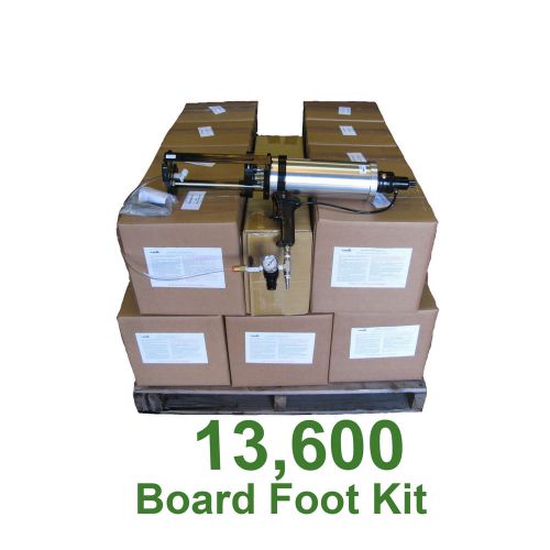 Diy spray foam insulation.5lb open cell urethane foam 13600 board foot kit! for sale
