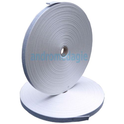 RENOVA SPINDLE TAPE 22 MM cotton gray with white edges
