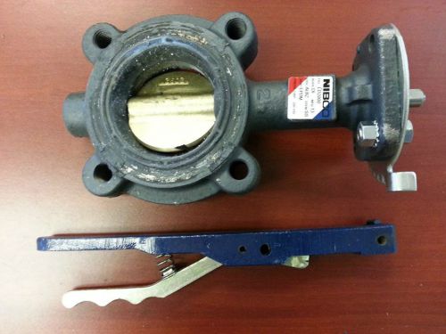 New 2 1/2&#034; NIBCO LD-2000-3 DI LUG STYLE BUTTERFLY VALVE