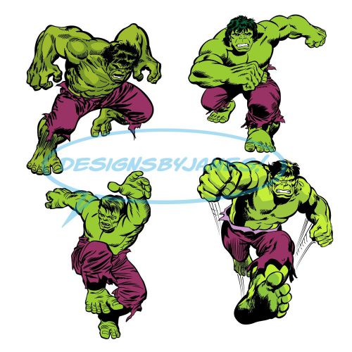 Incredible Hulk  4-Pack Vector Art