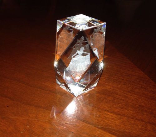 cinderella laser engraved Crystal
