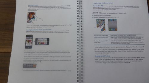 Printed iPHONE 4S  INSTRUCTIONS USER GUIDE MANUAL FULL COLOUR A4 or A5