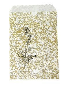 1000 Jewelry Paper Shopping Gift Bag 6x9 #1gold Tone
