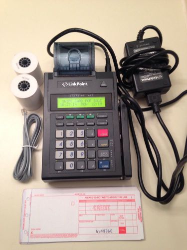 Linkpoint aio credit card terminal - fast, easy, secure - with power cables for sale