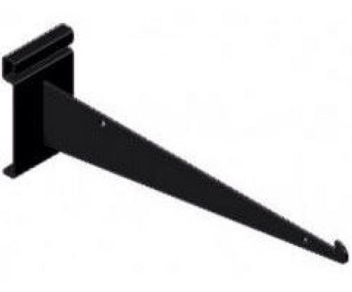 8&#034; Black Slatwall Knife Shelf Brackets Qty:17