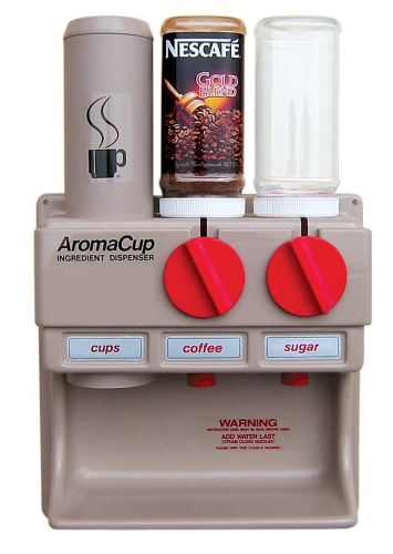 Aromacup coffee, sugar &amp; cup dispenser for the office &amp; warehouse 2 ingredients for sale
