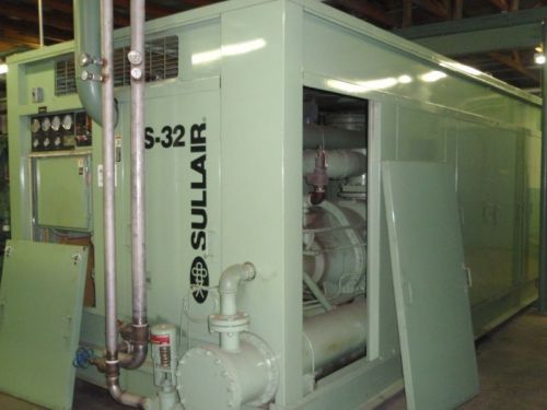 Sullair 600 hp. rotary screw air compressor 14,000 hours, variable capacity for sale