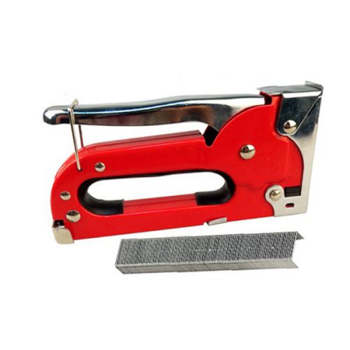 Heavy Duty Metal Staple Gun Easy Squeeze Upholstery Tacker Tool For Home Office