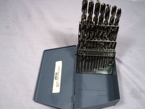 Drill Index 29-pc 1/16&#034; to 1/2&#034; by 64ths with Huot index case Bright HSS