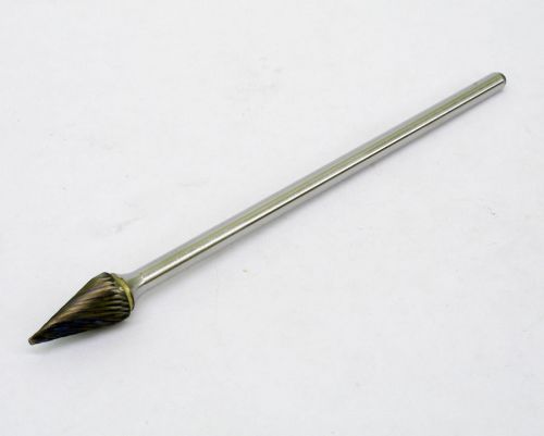 K-Line KL4808-6: Carbide Rotary File: 1/2&#034; x 7/8&#034; Cone Shape: 6&#034; Extended Shaft