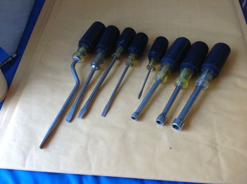 Klein tools screwdriver lot speed standard nut drivers for sale