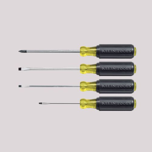 Klein tools 85484 4-piece mini cushion-grip screwdriver set - made in usa - new for sale