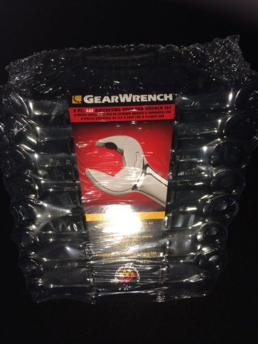 GearWrench Open and Box End Ratcheting Wrench Set (8-Piece)