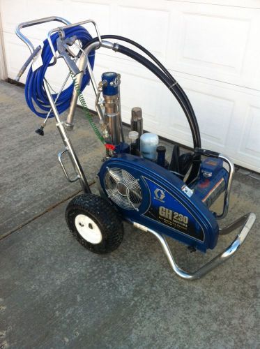 HYDRAULIC GRACO GH 230 CONVERTIBLE AIRLESS PAINT SPRAYER WITH ELECTRIC MOTOR